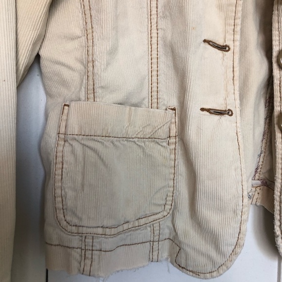 Abercrombie & Fitch Corduroy Button Down Jacket with Pockets Size Small - Picture 2 of 6